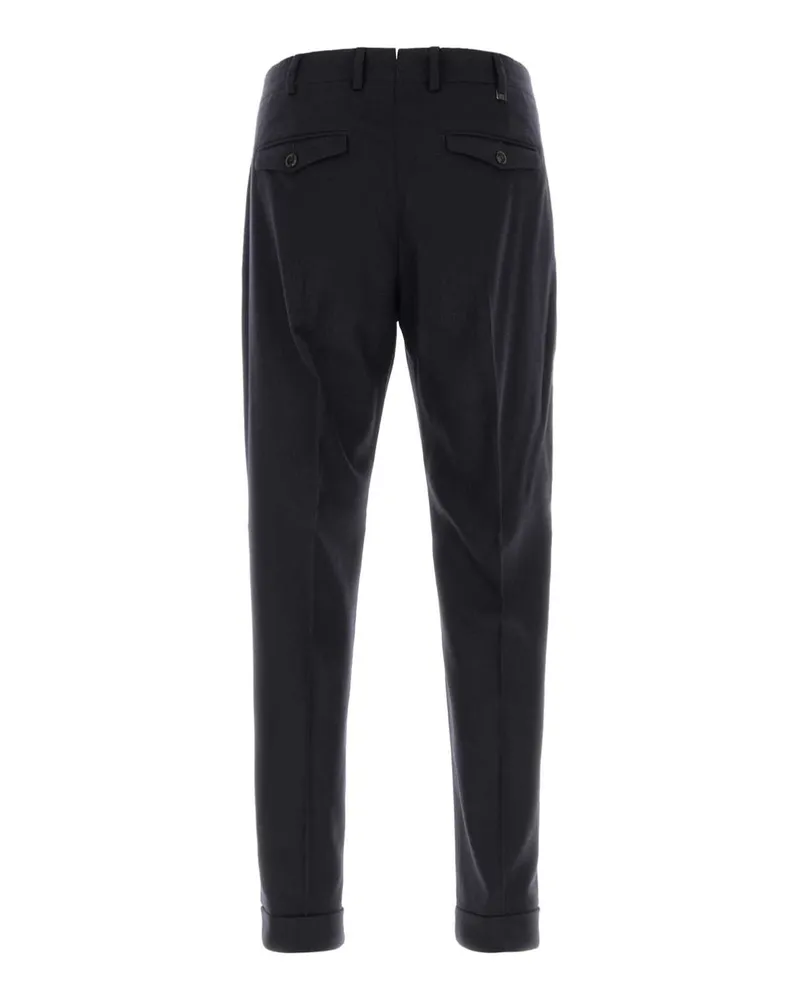 PT TORINO Stretch Wool Blend Trousers — Blue Blue