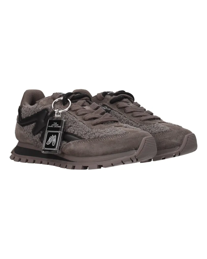 Marc Jacobs Women's Gray Fur Chunky Sneakers Gray