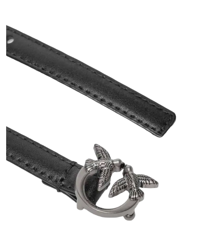 Pinko Cowhide Belt — Black Black