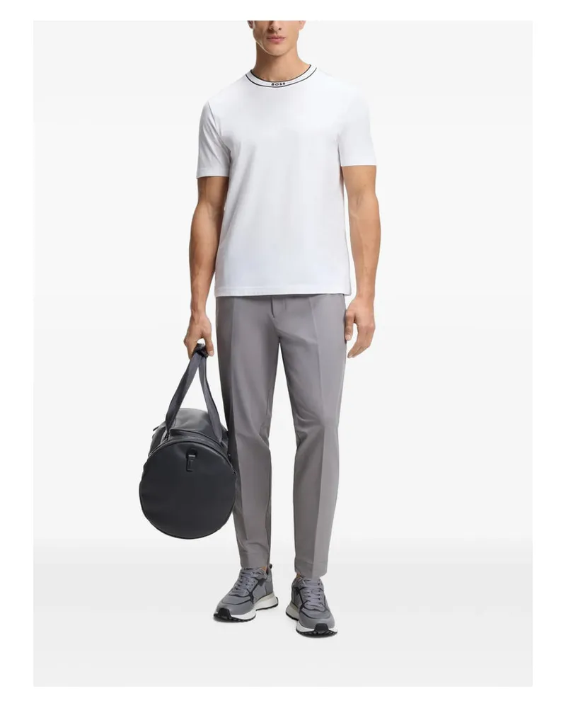 HUGO BOSS Crew-Neck Cotton T-Shirt — White White