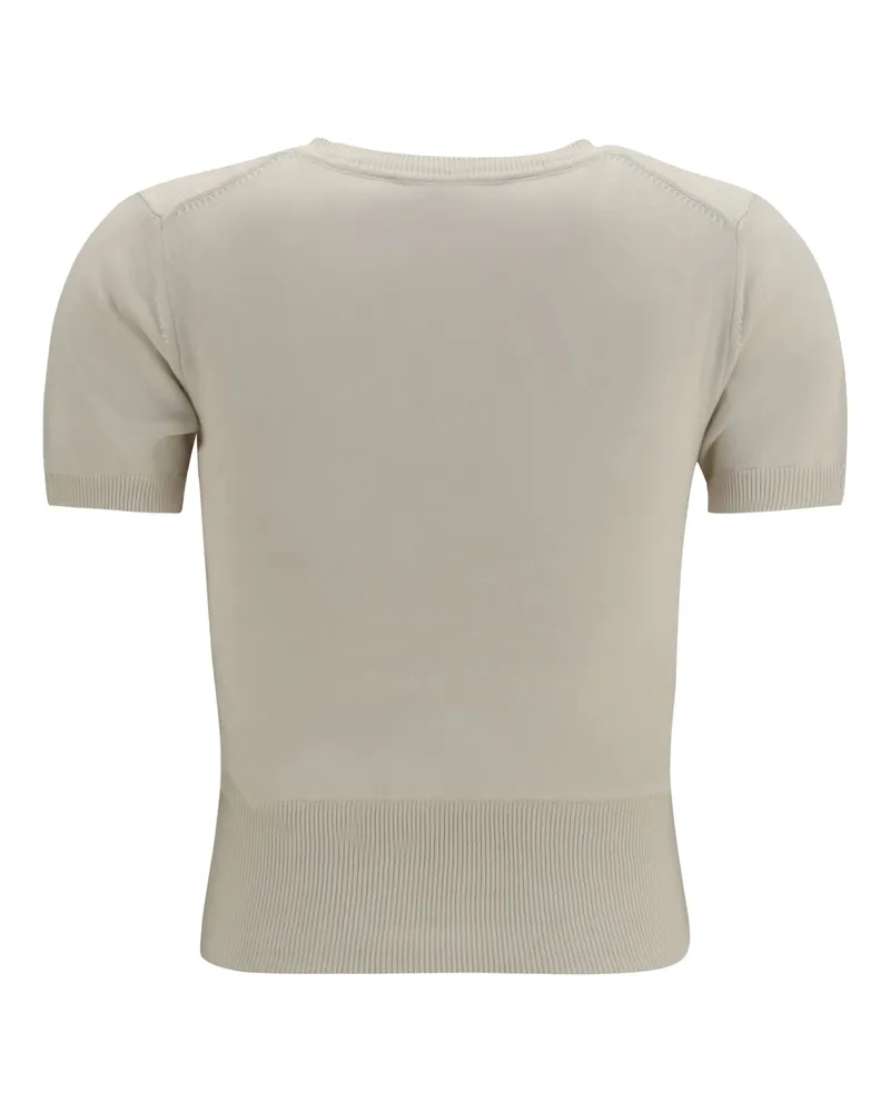 Vivienne Westwood Women's Bea Top Dove White Cotton; Kashmir-Capra Hircus Kashmir/capra Beige