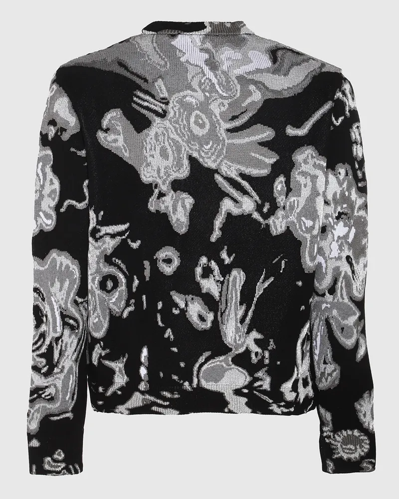Alexander McQueen Men Sweaters Black-Silver _vi Black/silver Black