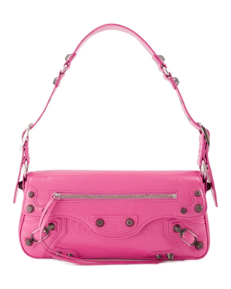 Balenciaga Women's Le Cagole Sling S Shoulder Bag -  Leather Pink Calfskin Shoulder-Hobo-Bags Pink