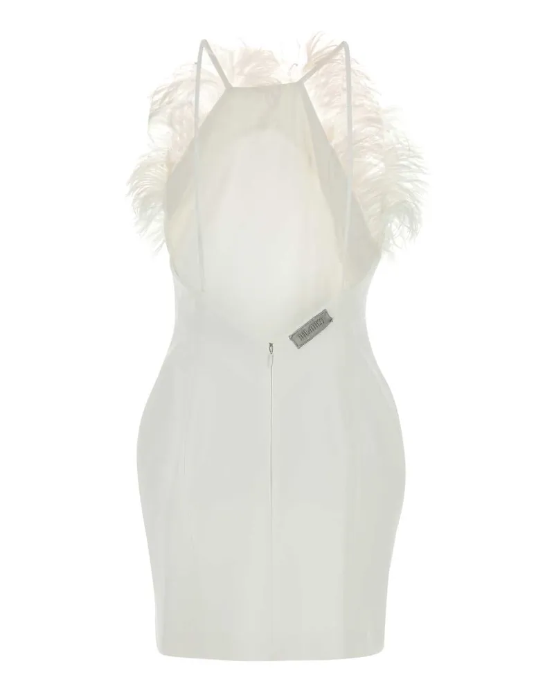 ATTICO Women's White Stretch Cady Mini Dress Abiti White