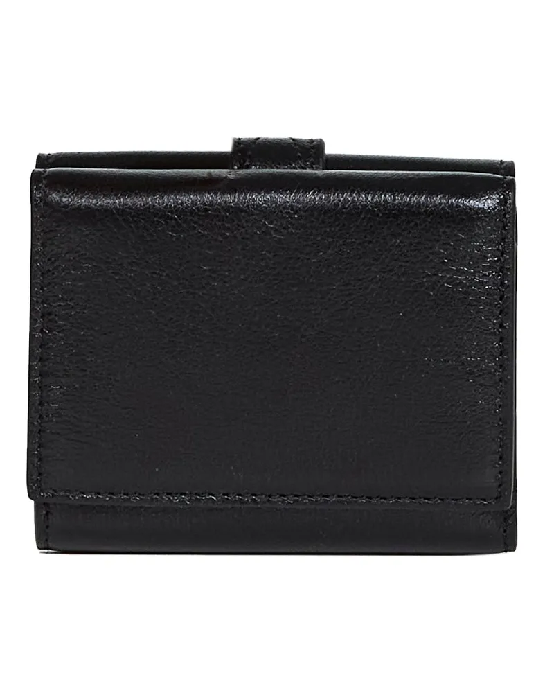 Chloé Women's Mini Tri-Fold Wallet Paddington Black Calf Leather & Purses Black