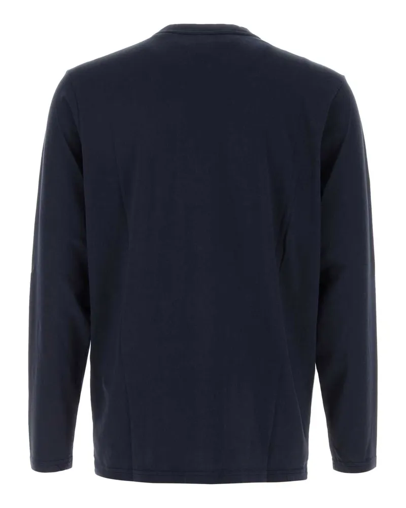 AUTRY Men Dark Blue Cotton T-Shirt A6jb Exterior Navy