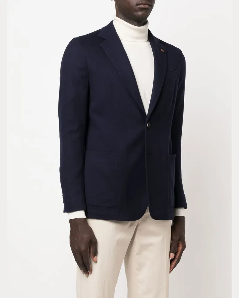 Colombo Wool Blazer — Navy Navy