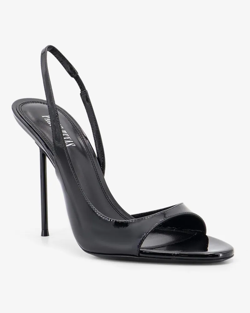 Paris Texas Women's Sandals Lidia Patent Leather Black Black