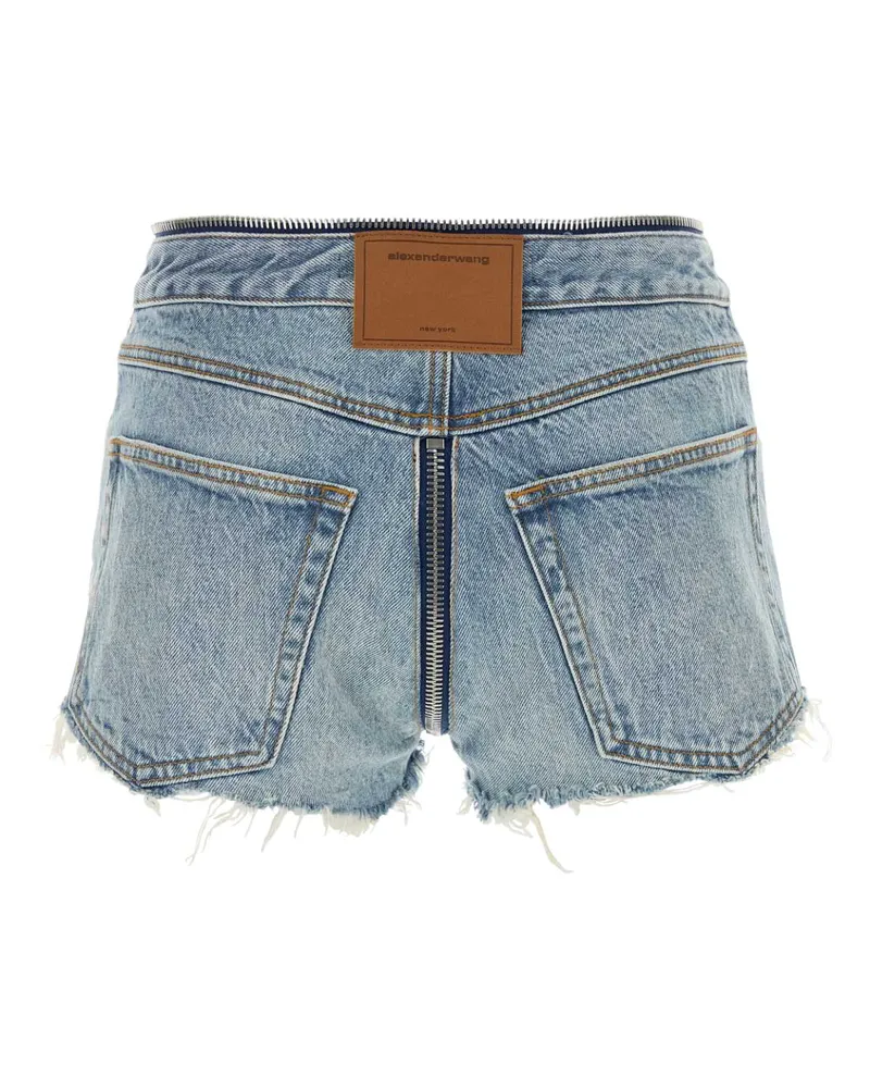 Alexander Wang Women's Denim Shorts Authenticlightindigo Exterior: Cotton Blue