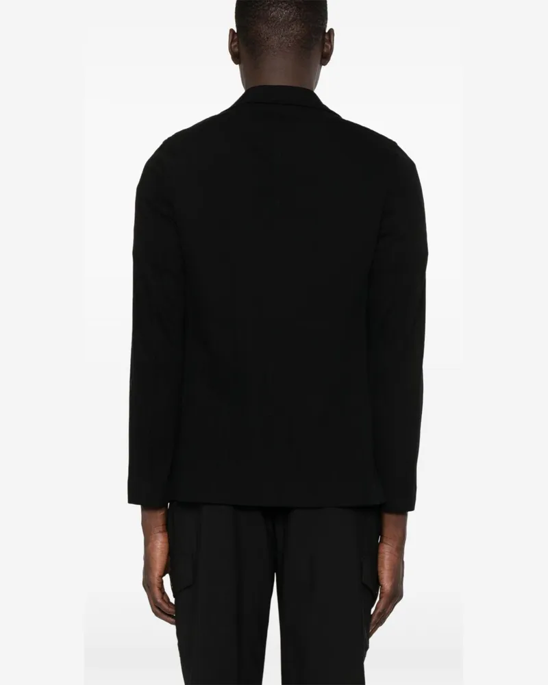 CIRCOLO 1901 Cotton Single-Breasted Blazer — Black Black