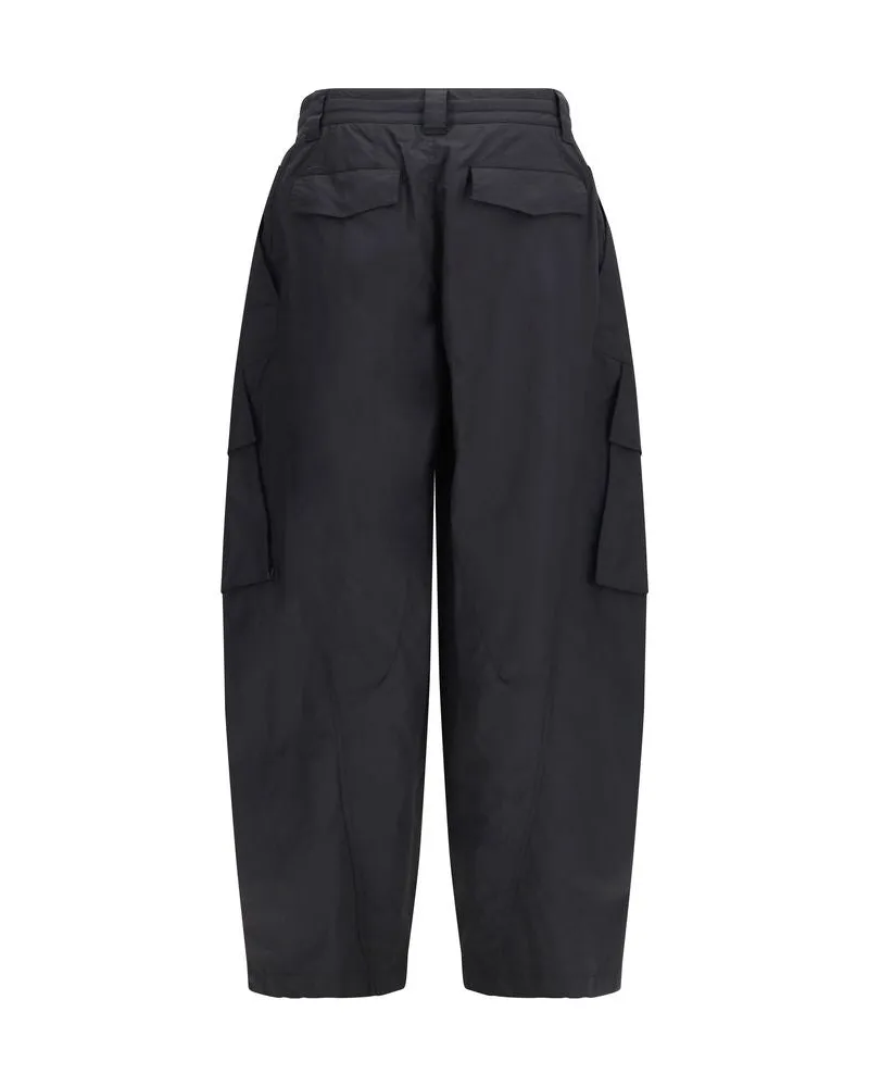 Dolce & Gabbana Men Black Cotton Cargo Pants Black