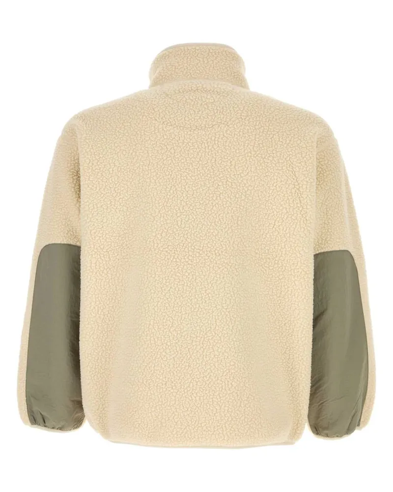 Kitsuné Men's Ivory Pile Jacket Ecru Exterior: Polyester Giubbini Beige