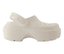 Women's Stomp Clog White Synthetic Slippers
