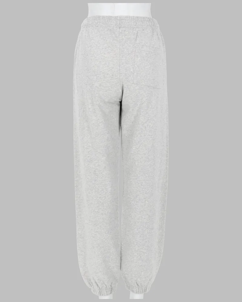SPORTY & RICH Cotton Trousers — Gray Gray
