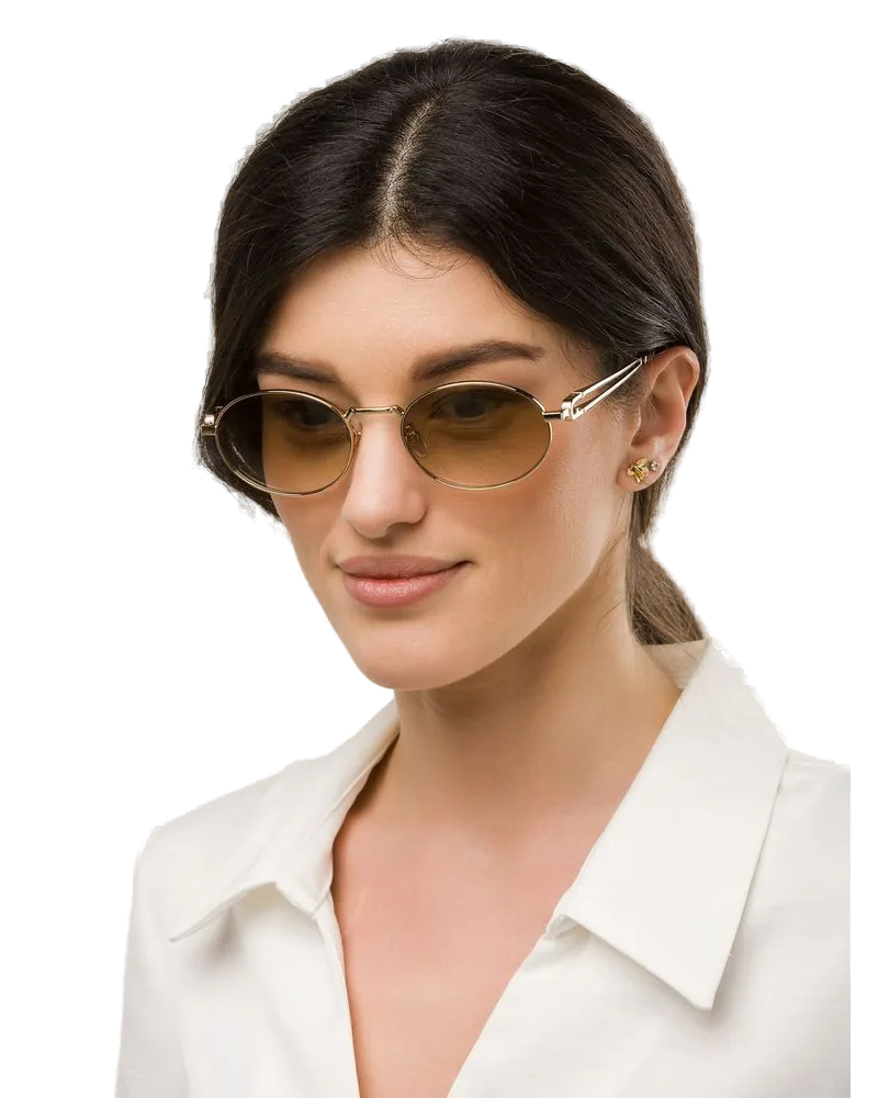 Furla Women's Sunglasses Polished Rose Gold Metal Eyewear Rose