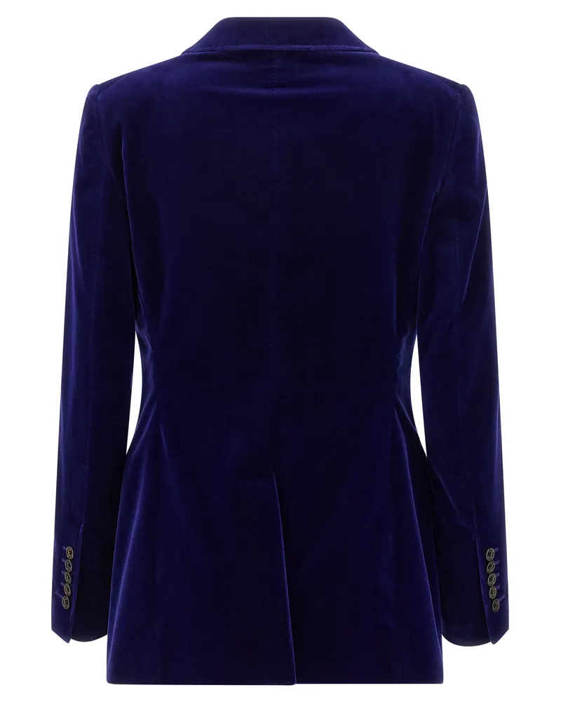 Tom Ford Women's Blue Cotton Blazer Clothing Navy