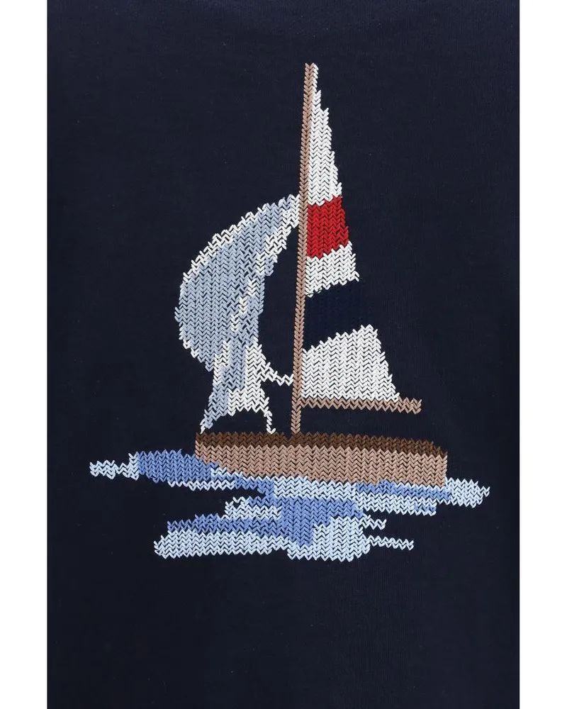 Thom Browne Cardigan — Blue 