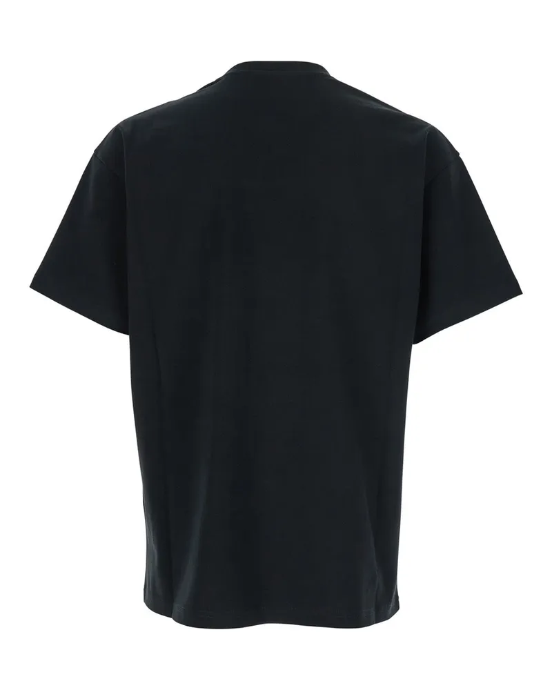 Givenchy Men T-Shirt Maxi Logo Black Cotton T-Shirts And Polos 