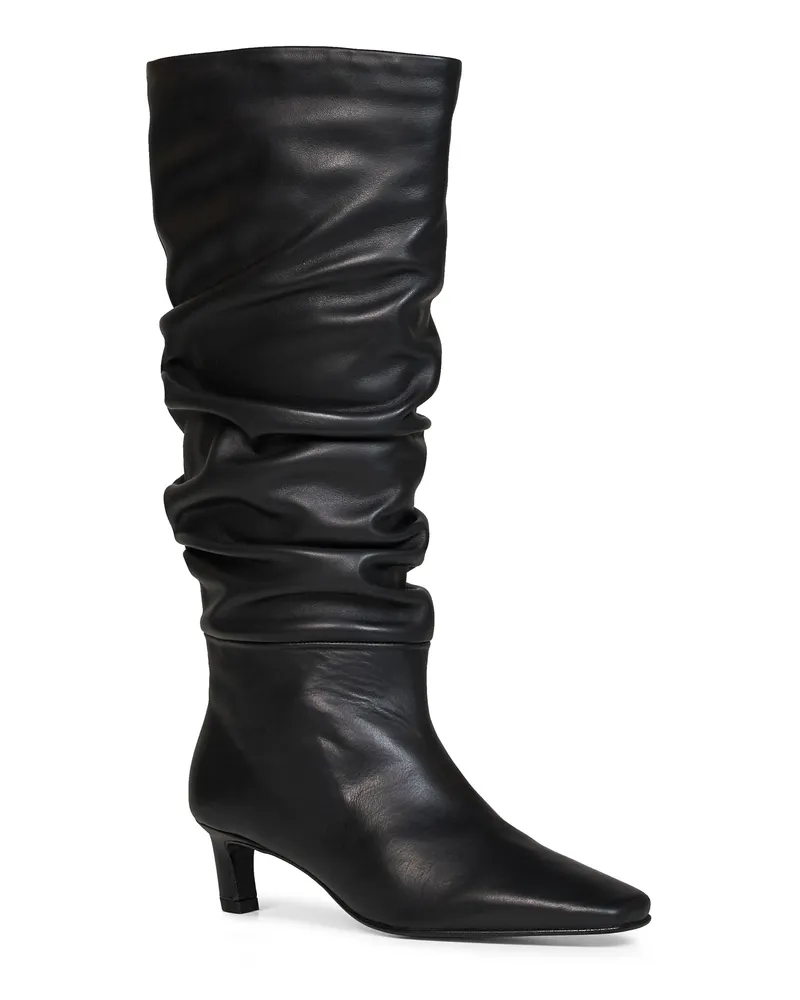 Alohas Women's Knee-High Boots Kalila Black Leather Sustainable Black