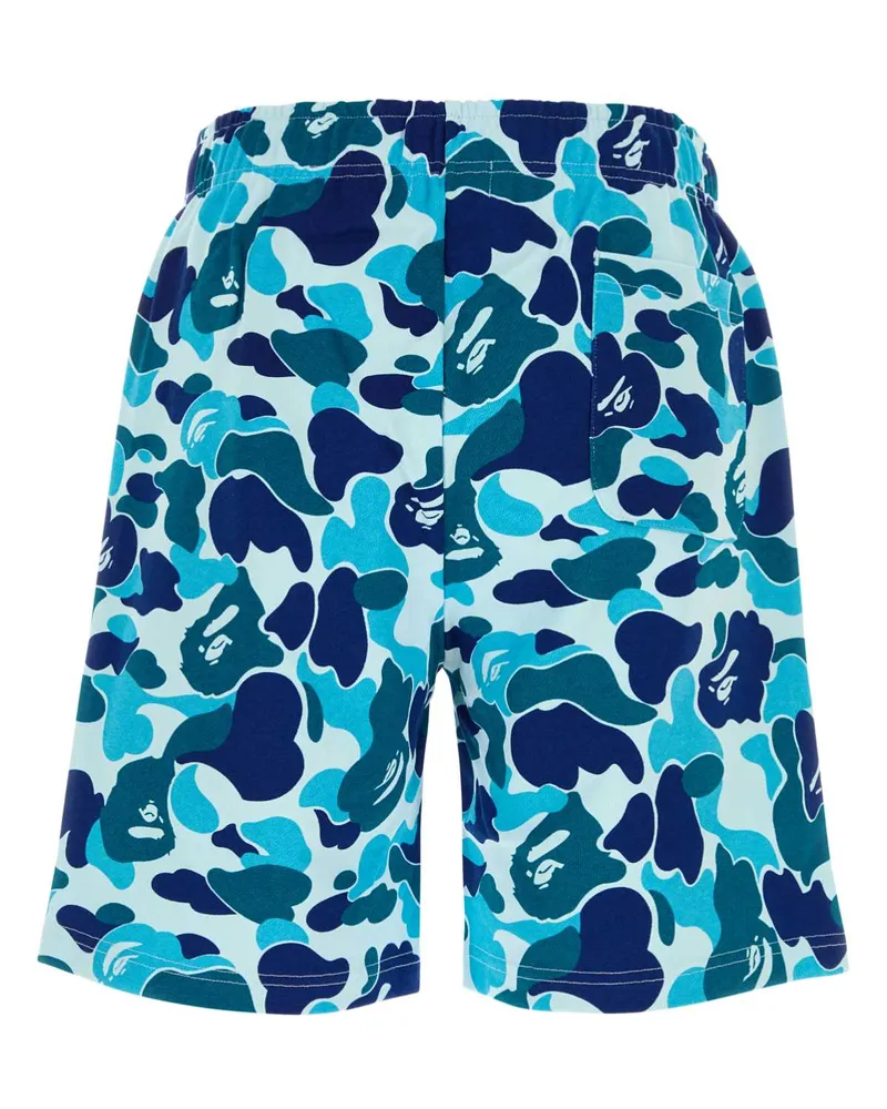 BAPE Blue Exterior: Cotton Short Blue