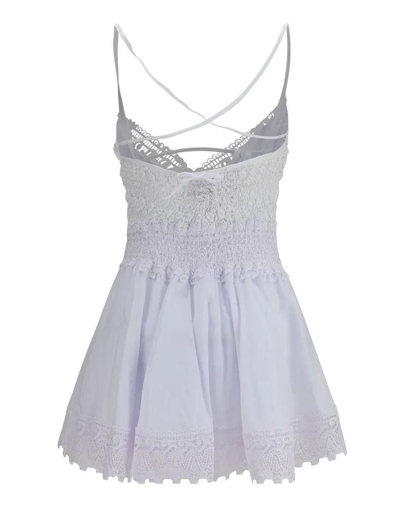 Charo Ruiz Women Aveline Short Dress White Cotton; Polyester White