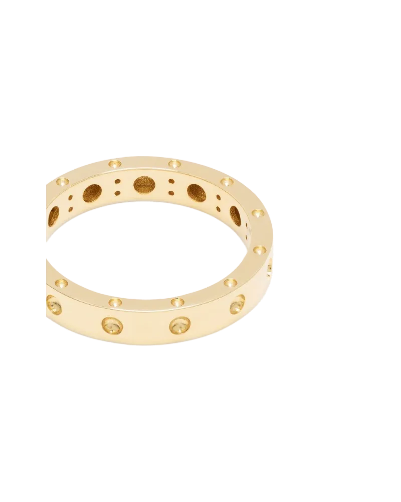 Roberto Coin Women's 18kt Yellow Gold Pois Moi Thin Band Ring Continuty Yellow