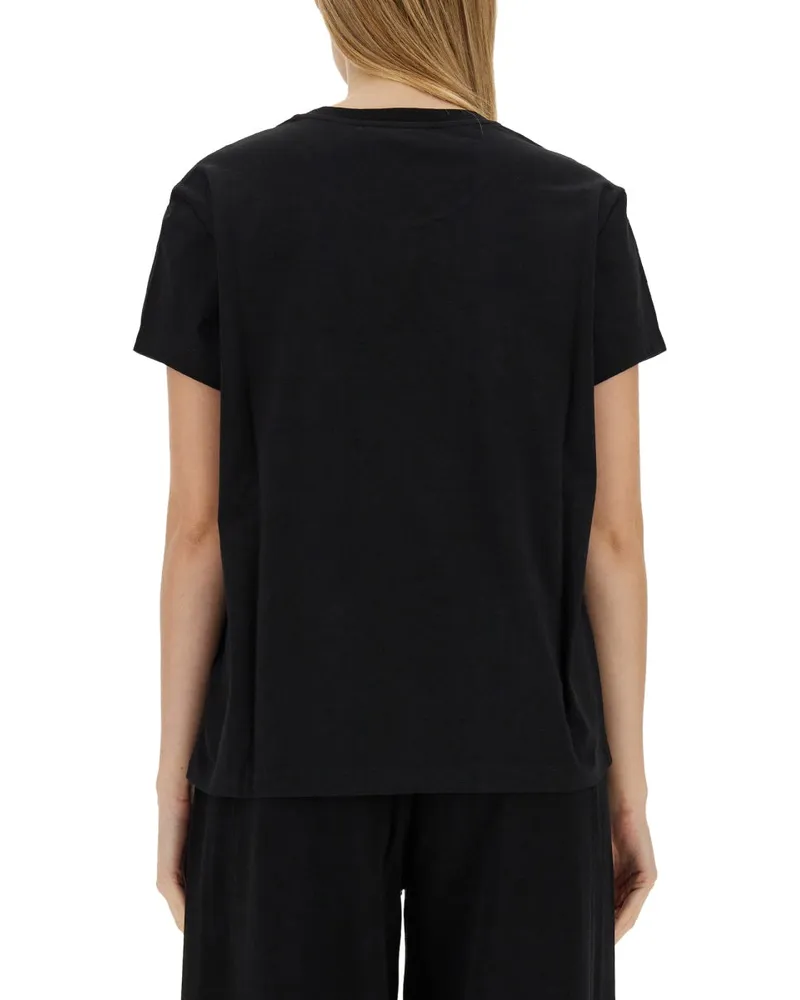 Stella McCartney Oversize Fit Logo T-Shirt — Black Black