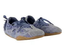 Lambskin Leather Sneaker — Blue