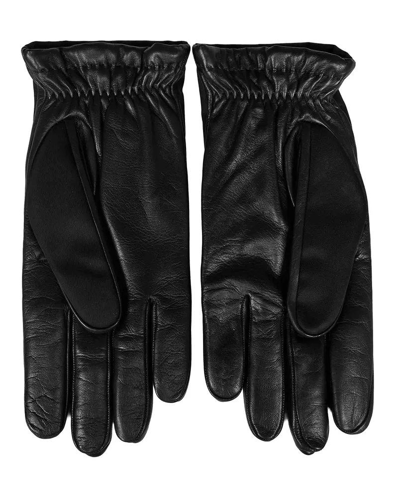 Prada Men's Gloves Re-Nylon & Nappa Leather Black Polyamide Black