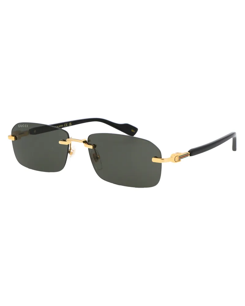 Gucci Men's Sunglasses Gold-Black-Grey Acetate Gold/black/grey Gold
