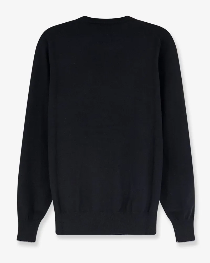 Brunello Cucinelli Men's Crewneck Cashmere Sweater Black Black