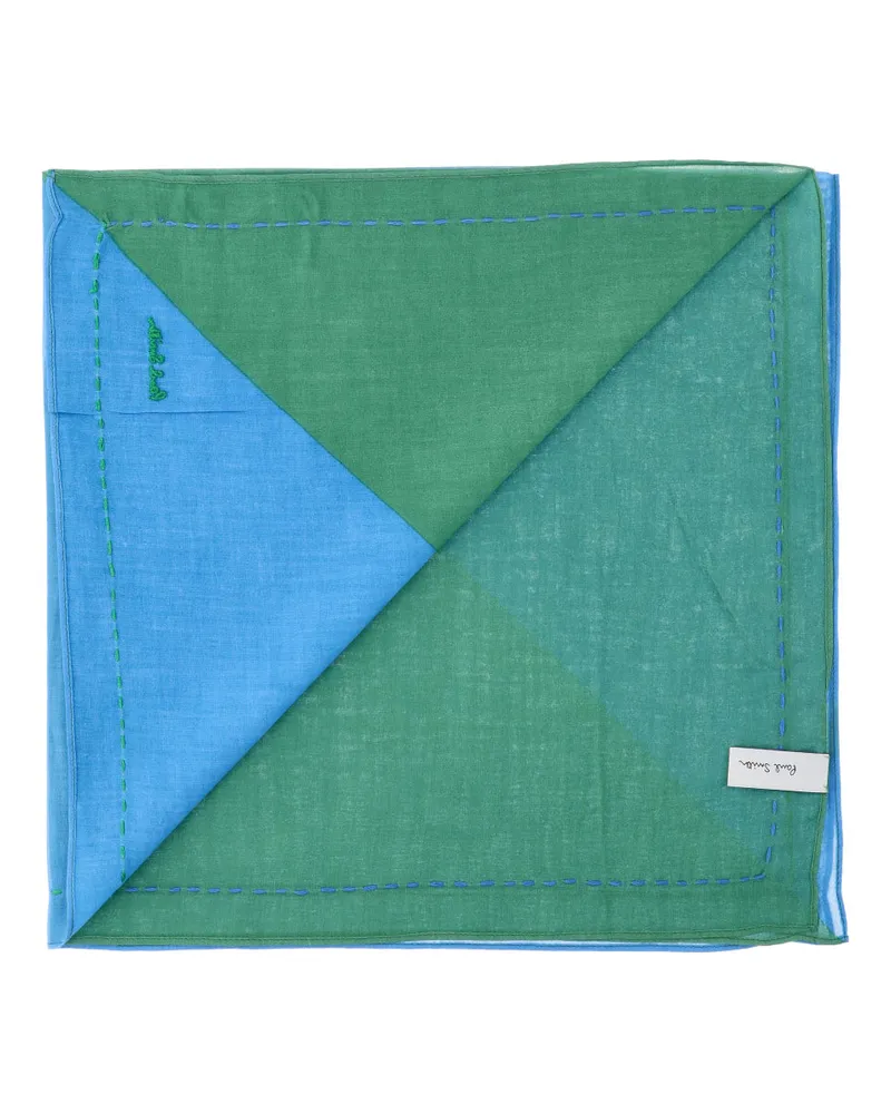 Paul Smith Men's Scarfs Green Cotton Green