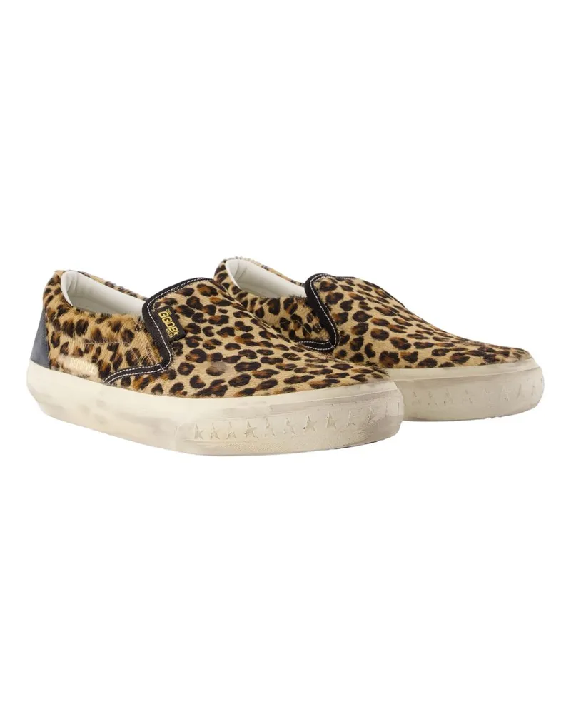 Golden Goose Men's Vce Sneakers -  Leather Printed Calfskin Shoes Printed