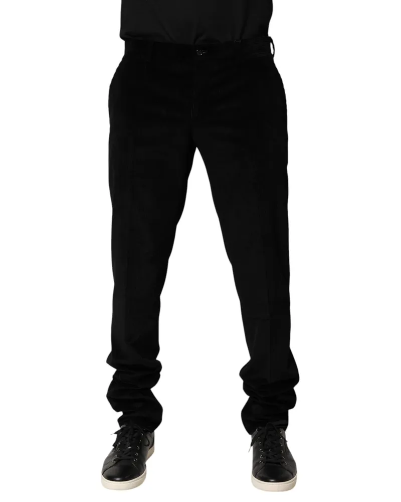 Dolce & Gabbana Men's Cotton Trousers Black Black