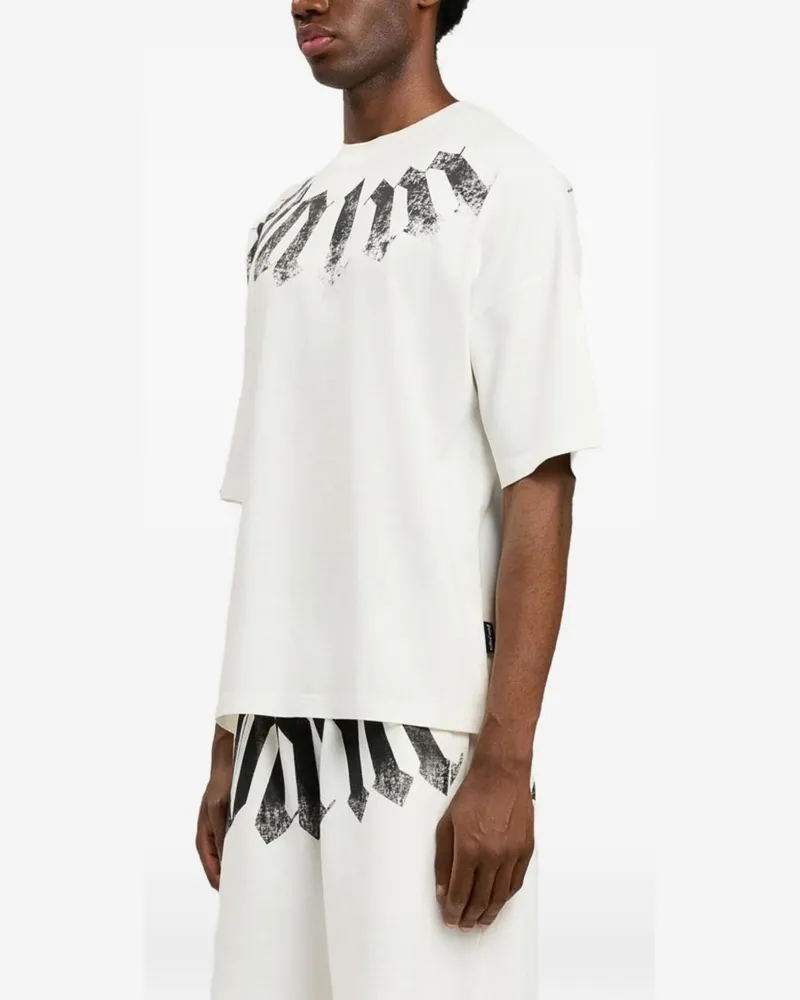 Palm Angels Logo-Print Cotton T-shirt — Off-white Off-white