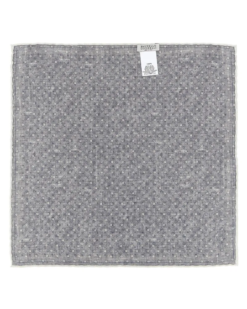 Brunello Cucinelli Men's Multicolor Silk Foulard Accessory Multicolor