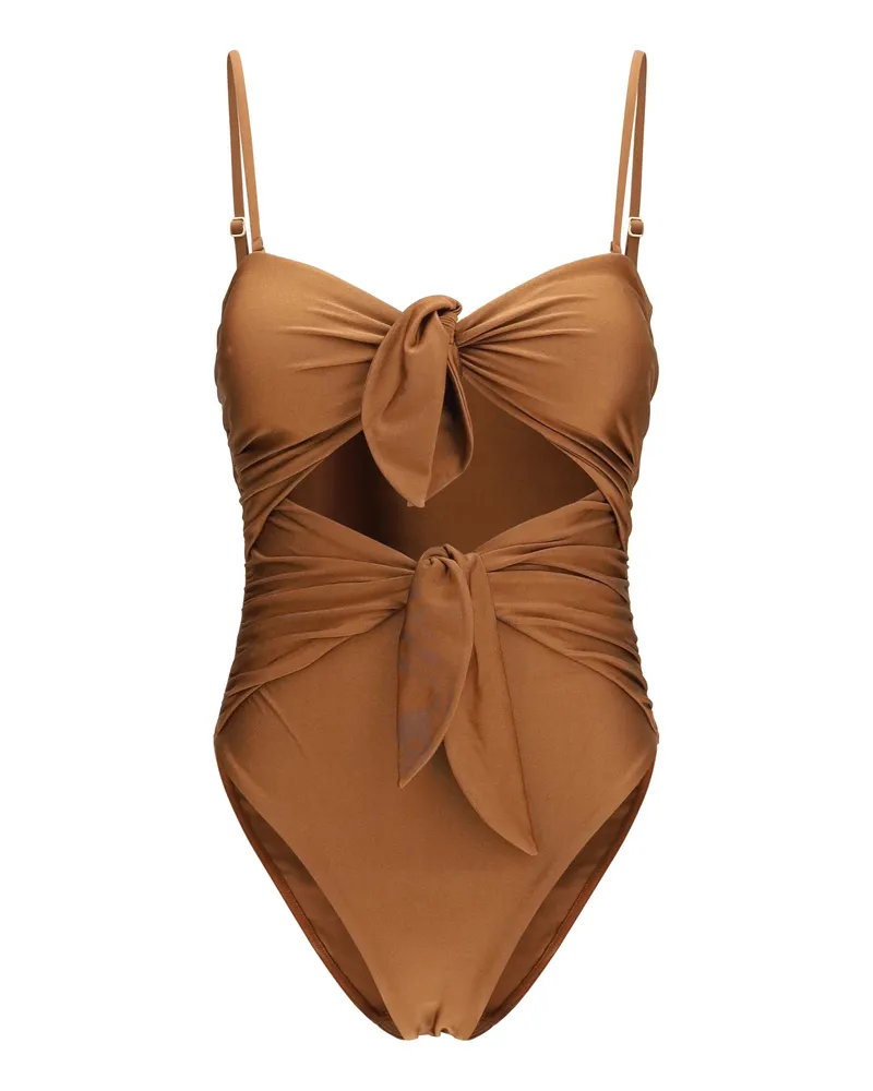 Zimmermann Women's Swimsuit Aster Walnut Polyamide Swimwear Sea Clothing Walnut
