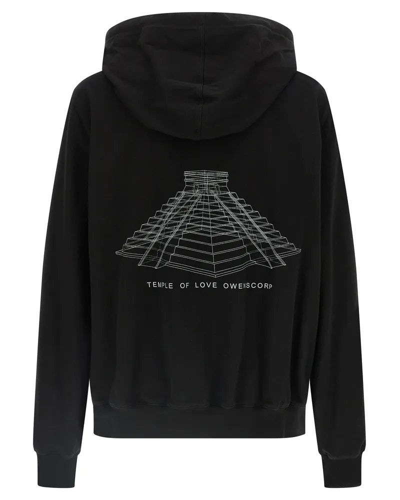 Rick Owens Men's Black Cotton Sweatshirt Clothing Black