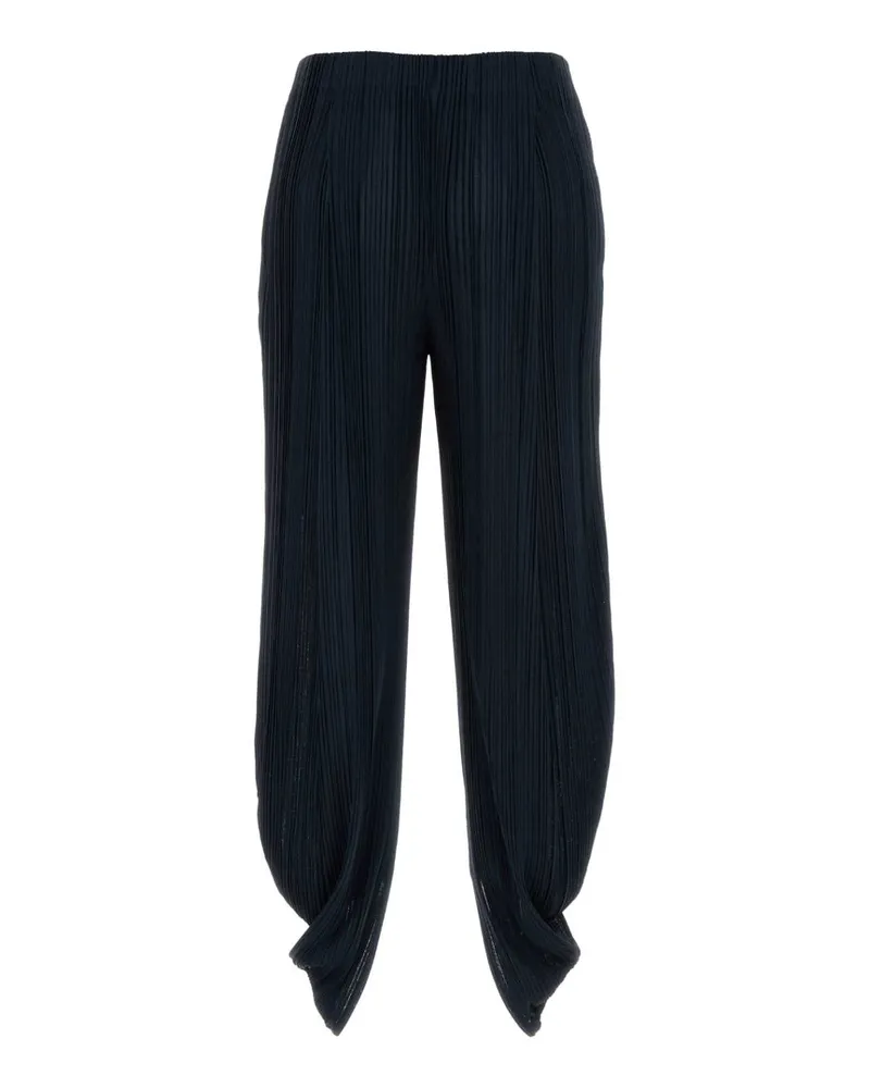 Giorgio Armani Women's Navy Blue Jersey Pant Blu Exterior: Polyester Pantaloni Trousers Navy