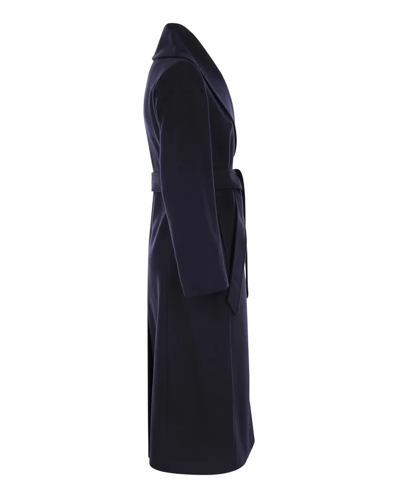 Max Mara Women's Coat Loriana Virgin Wool Black Black