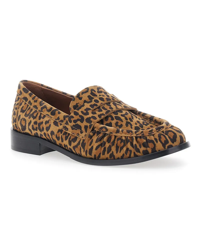 Strategia / JFK Women's Loafers Revue Africa Brown Leather Brown