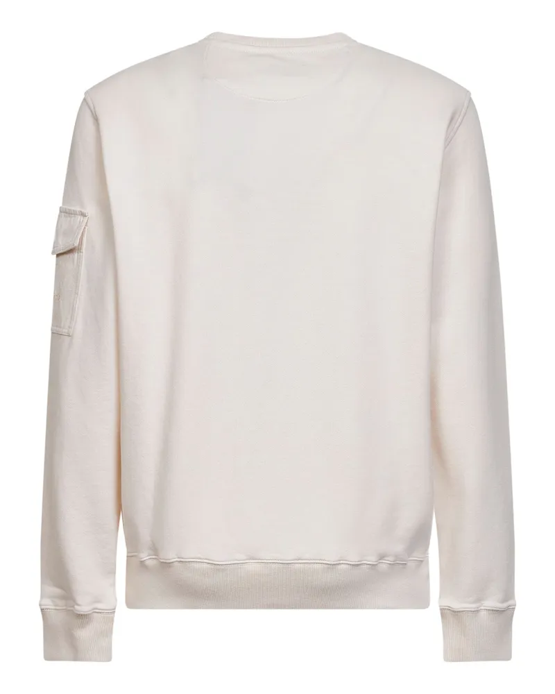 MC2 Saint Barth Men's Sweatshirt Chester Ivory Cotton Sweatshirts Sweater Ivory