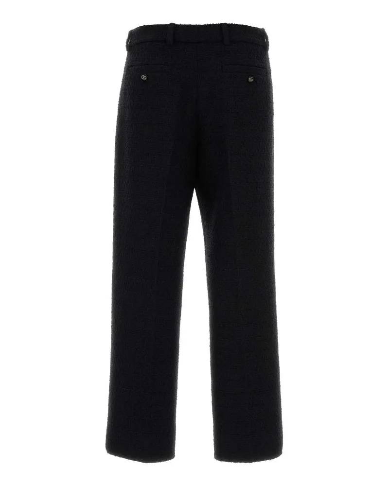 Gucci Women's Black Boucle Pant Pantaloni Black