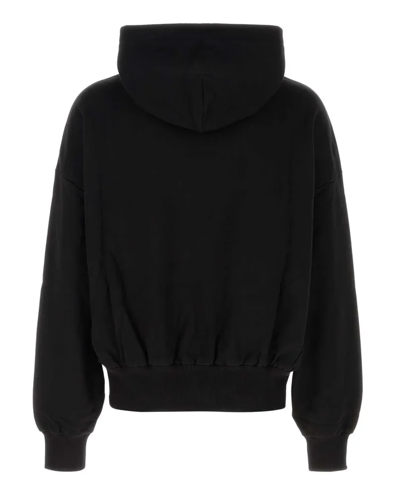Dolce & Gabbana Men Black Cotton Sweatshirt Nero Exterior: Felpe Black