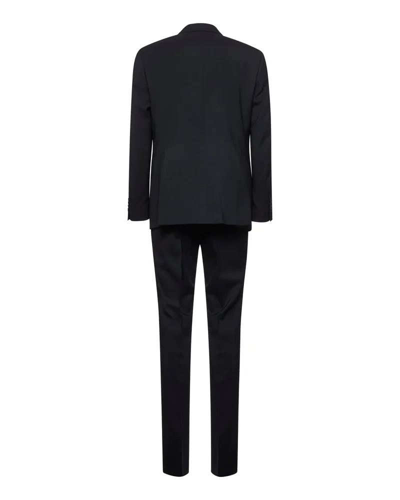 Tagliatore Men's Suit Single-Breasted Virgin Wool Midnight Blue Suits Navy