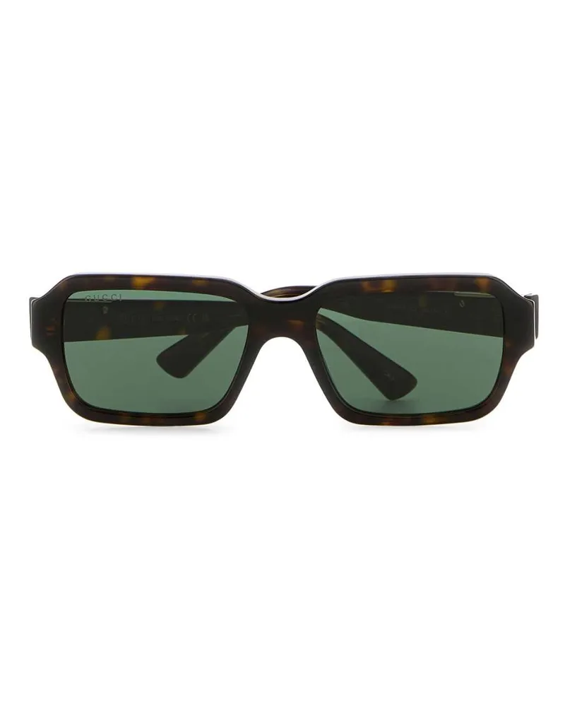 Gucci Men's Printed Acetate Sunglasses Havanahavanagreen Exterior: Occhiali Da Sole Brown
