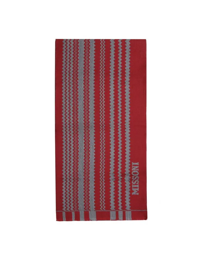 Missoni Women's Scarf Bordeaux Wool Accessories Red