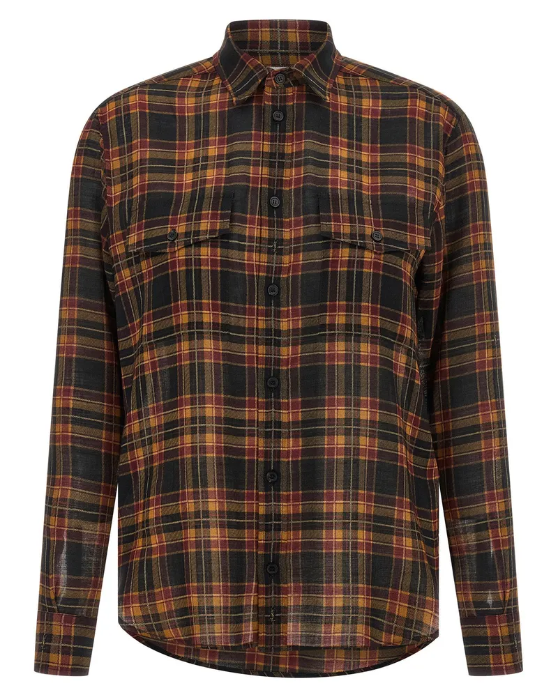 Saint Laurent Cassandre Shirt — Black Black