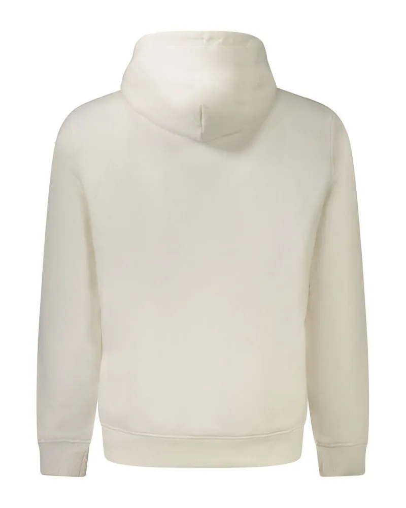 Tommy Hilfiger Logo-Embroidered Cotton Hoodie — White White