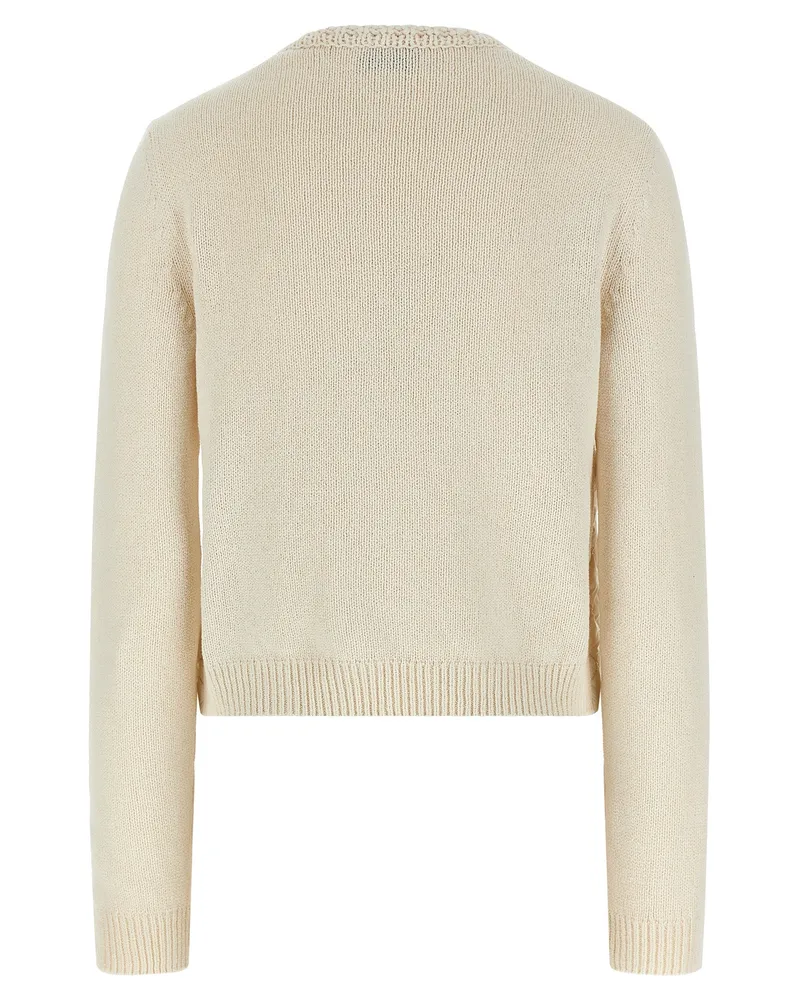 Moncler Women's Beige Cotton Cardigan Clothing Beige